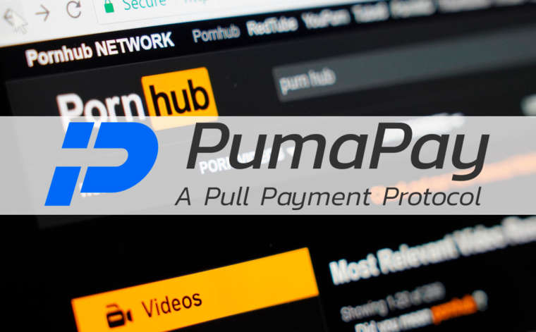 PornHub задействует протокол PumaPay для приема криптовалют
