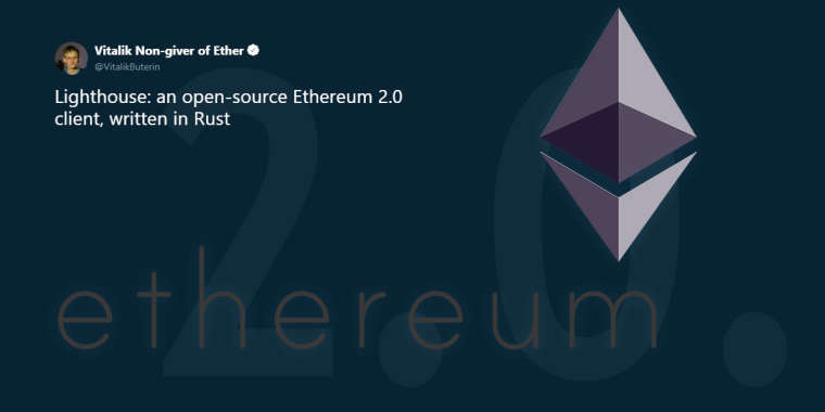 Lighthouse Update #00. Бутерин объявил запуск клиента Ethereum 2.0