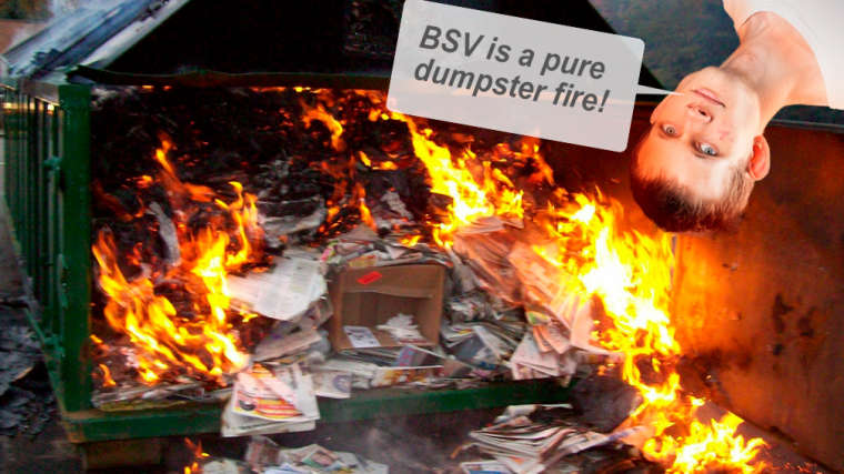 Виталик Бутерин: Bitcoin SV - это просто пожар в мусорке